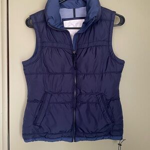 Y2K American Eagle Outfitters Dark Blue Puffer Vest Sz S